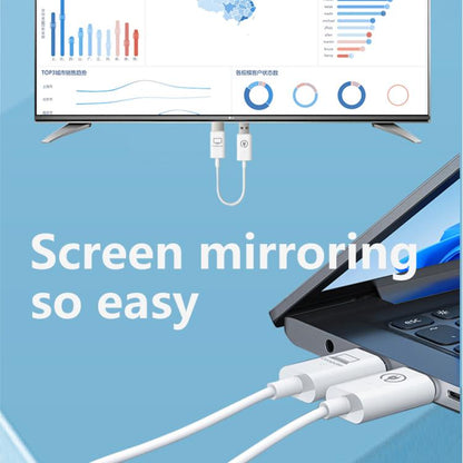 Measy AM18051 HDMI Wireless Transmitter Receiver Screen Mirroring Cable(White) - Wireless Display Dongle by Measy | Online Shopping UK | buy2fix