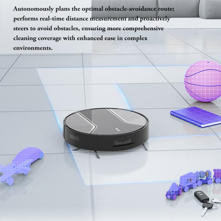 V6 Sweeping Mopping Suction 3 in 1 Automatic Charging Sweeping Robot(Black) - Robot Vacuum Cleaner by buy2fix | Online Shopping UK | buy2fix