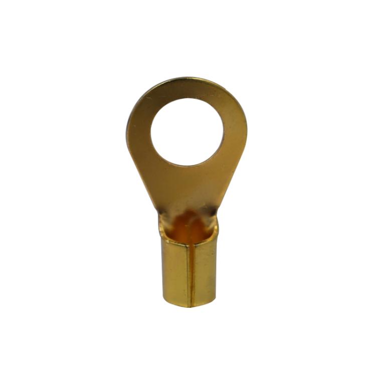 10 Pairs / Set 8GA Car Audio Modification Brass Terminal Crimp(Fork + Round) - Booster Cable & Clip by buy2fix | Online Shopping UK | buy2fix