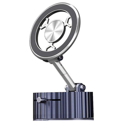 BDK101 Vacuum Adsorption Magnetic Folding Car Phone Holder(Silver) - Universal Car Holders by buy2fix | Online Shopping UK | buy2fix