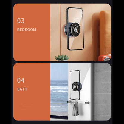 BDK101 Vacuum Adsorption Magnetic Folding Car Phone Holder(Gun Metal) - Universal Car Holders by buy2fix | Online Shopping UK | buy2fix