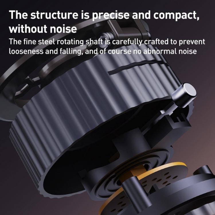 BDK101 Vacuum Adsorption Magnetic Folding Car Phone Holder(Silver) - Universal Car Holders by buy2fix | Online Shopping UK | buy2fix