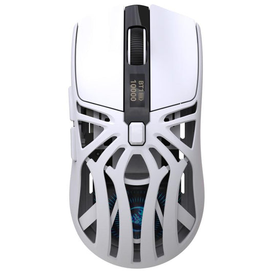 HXSJ T400 Tri-mode Rechargeable Wireless Mouse(White) - Wireless Mice by HXSJ | Online Shopping UK | buy2fix