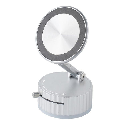 BDK103 Vacuum Adsorption Magnetic Folding Car Phone Holder(Silver) - Universal Car Holders by buy2fix | Online Shopping UK | buy2fix