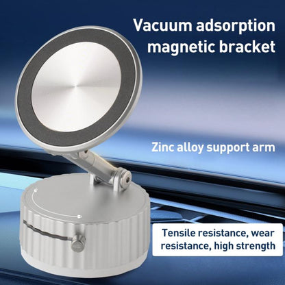BDK103 Vacuum Adsorption Magnetic Folding Car Phone Holder(Silver) - Universal Car Holders by buy2fix | Online Shopping UK | buy2fix