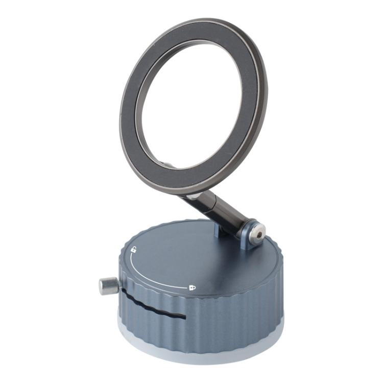 BDK104 Vacuum Adsorption Magnetic Folding Car Phone Holder(Gun Metal) - Universal Car Holders by buy2fix | Online Shopping UK | buy2fix