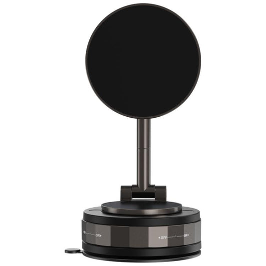 CCT30-2F Rotating Vacuum Adsorption Magnetic Car Phone Holder(Black) - Universal Car Holders by buy2fix | Online Shopping UK | buy2fix