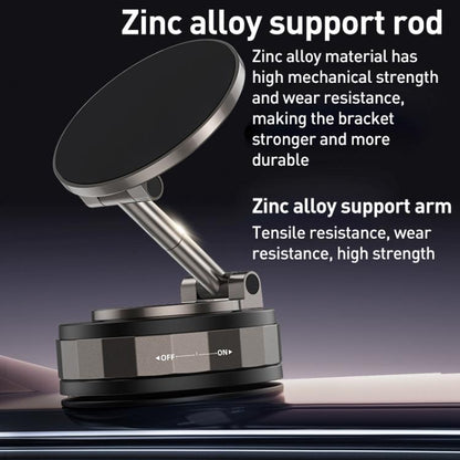 CCT30-2F Rotating Vacuum Adsorption Magnetic Car Phone Holder(Black) - Universal Car Holders by buy2fix | Online Shopping UK | buy2fix