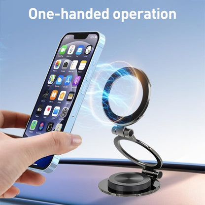 G222 Three-axis Folding MagSafe Magnetic Car Phone Holder(Silver) - Universal Car Holders by buy2fix | Online Shopping UK | buy2fix