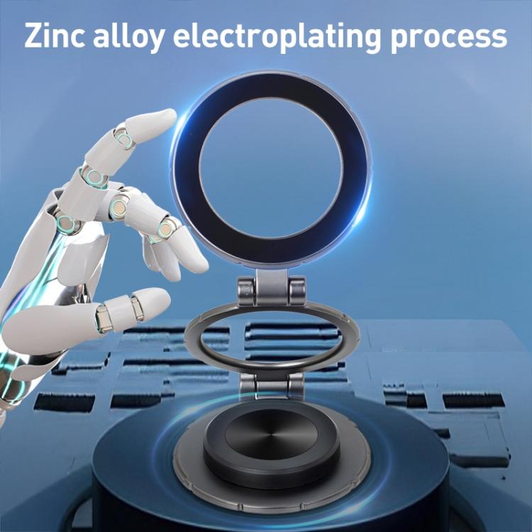 G222 Three-axis Folding MagSafe Magnetic Car Phone Holder(Silver) - Universal Car Holders by buy2fix | Online Shopping UK | buy2fix