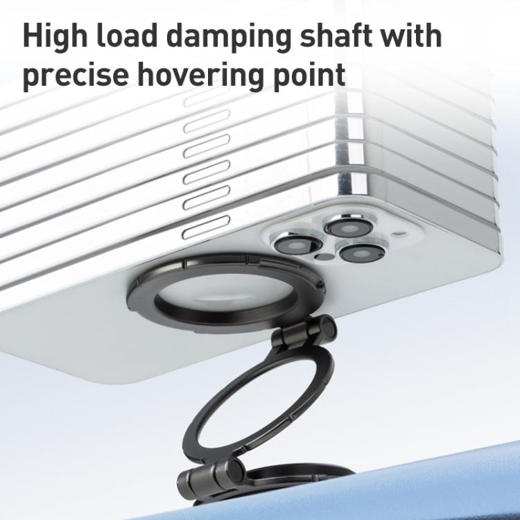 G222 Three-axis Folding MagSafe Magnetic Car Phone Holder(Silver) - Universal Car Holders by buy2fix | Online Shopping UK | buy2fix