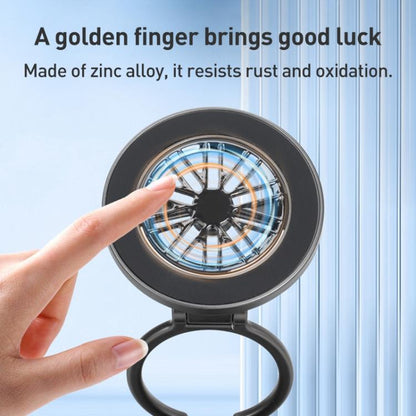 G511 Three-axis Folding Vacuum Adsorption Magnetic Car Phone Holder(Silver) - Universal Car Holders by buy2fix | Online Shopping UK | buy2fix