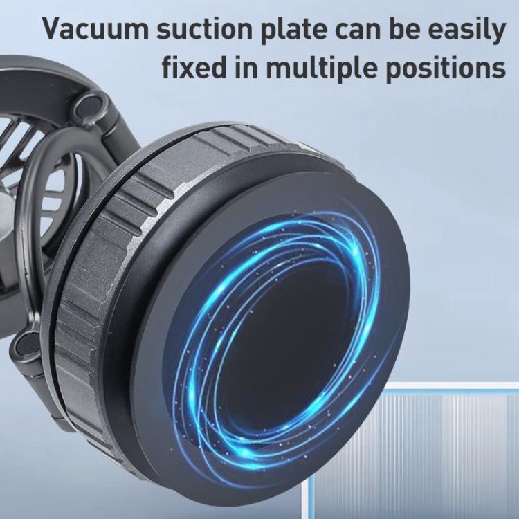 G511 Three-axis Folding Vacuum Adsorption Magnetic Car Phone Holder(Silver) - Universal Car Holders by buy2fix | Online Shopping UK | buy2fix