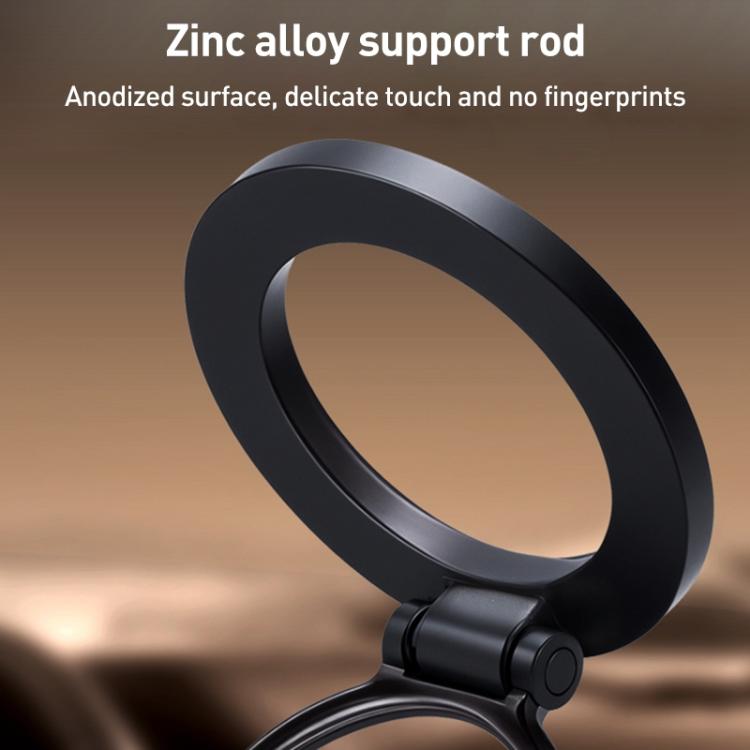 G512 Three-axis Folding Vacuum Adsorption Magnetic Car Phone Holder(Gun Metal) - Universal Car Holders by buy2fix | Online Shopping UK | buy2fix