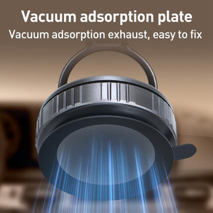 G512 Three-axis Folding Vacuum Adsorption Magnetic Car Phone Holder(Gun Metal) - Universal Car Holders by buy2fix | Online Shopping UK | buy2fix