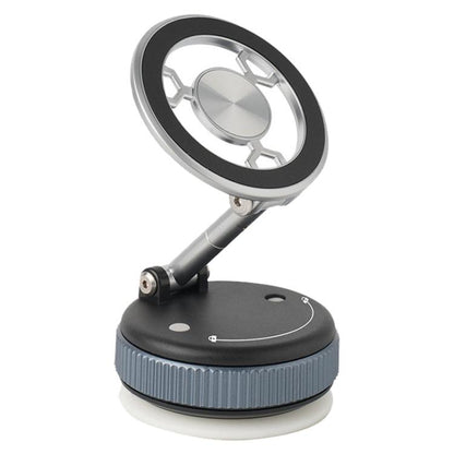 XZK101 Folding Vacuum Adsorption Magnetic Car Phone Holder(Silver) - Universal Car Holders by buy2fix | Online Shopping UK | buy2fix