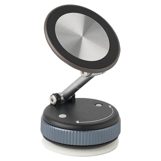 XZK103 Folding Vacuum Adsorption Magnetic Car Phone Holder(Gun Metal) - Universal Car Holders by buy2fix | Online Shopping UK | buy2fix