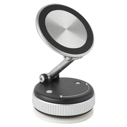 XZK103 Folding Vacuum Adsorption Magnetic Car Phone Holder(Silver) - Universal Car Holders by buy2fix | Online Shopping UK | buy2fix