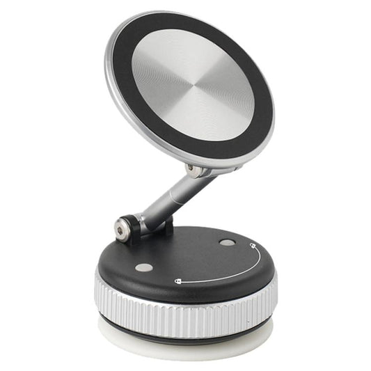 XZK103 Folding Vacuum Adsorption Magnetic Car Phone Holder(Silver) - Universal Car Holders by buy2fix | Online Shopping UK | buy2fix