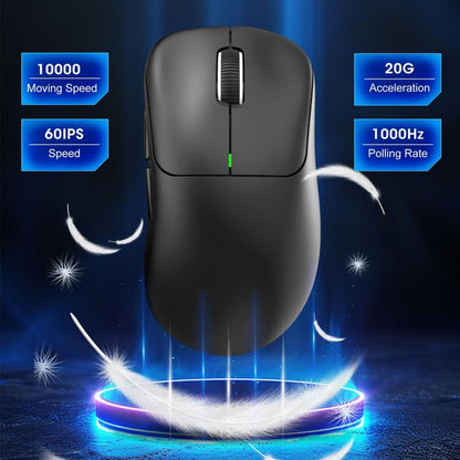 HXSJ T700 Tri-mode Lightweight Wireless Mouse(Black) - Wireless Mice by HXSJ | Online Shopping UK | buy2fix