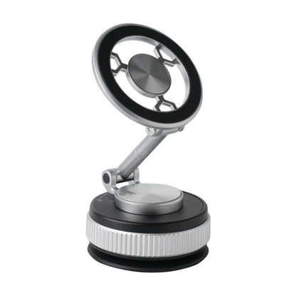 XZK104 2nd Generation Vacuum Adsorption Magnetic Folding Car Phone Holder(Silver A Type) - Universal Car Holders by buy2fix | Online Shopping UK | buy2fix