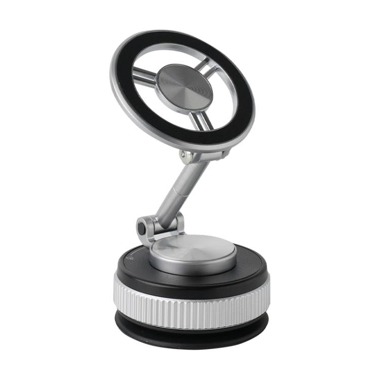 XZK104 2nd Generation Vacuum Adsorption Magnetic Folding Car Phone Holder(Silver B Type) - Universal Car Holders by buy2fix | Online Shopping UK | buy2fix