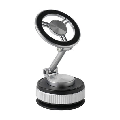 XZK104 2nd Generation Vacuum Adsorption Magnetic Folding Car Phone Holder(Silver B Type) - Universal Car Holders by buy2fix | Online Shopping UK | buy2fix
