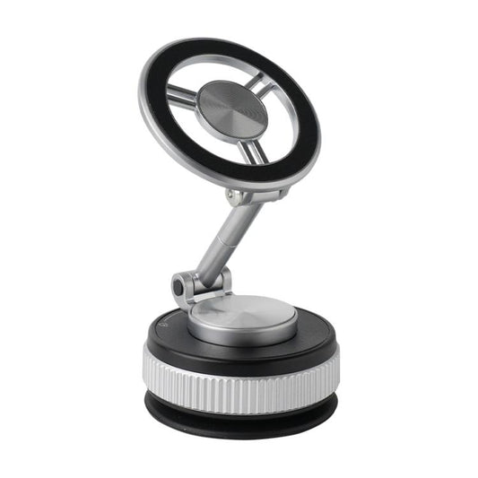 XZK104 2nd Generation Vacuum Adsorption Magnetic Folding Car Phone Holder(Silver B Type) - Universal Car Holders by buy2fix | Online Shopping UK | buy2fix