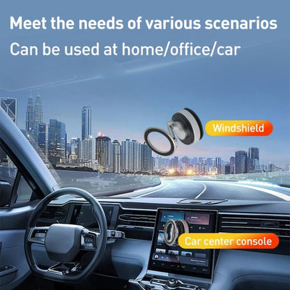 XZK104 2nd Generation Vacuum Adsorption Magnetic Folding Car Phone Holder(Silver C Type) - Universal Car Holders by buy2fix | Online Shopping UK | buy2fix