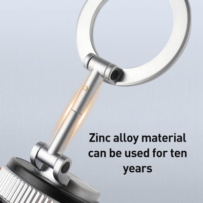 XZK104 2nd Generation Vacuum Adsorption Magnetic Folding Car Phone Holder(Silver D Type) - Universal Car Holders by buy2fix | Online Shopping UK | buy2fix