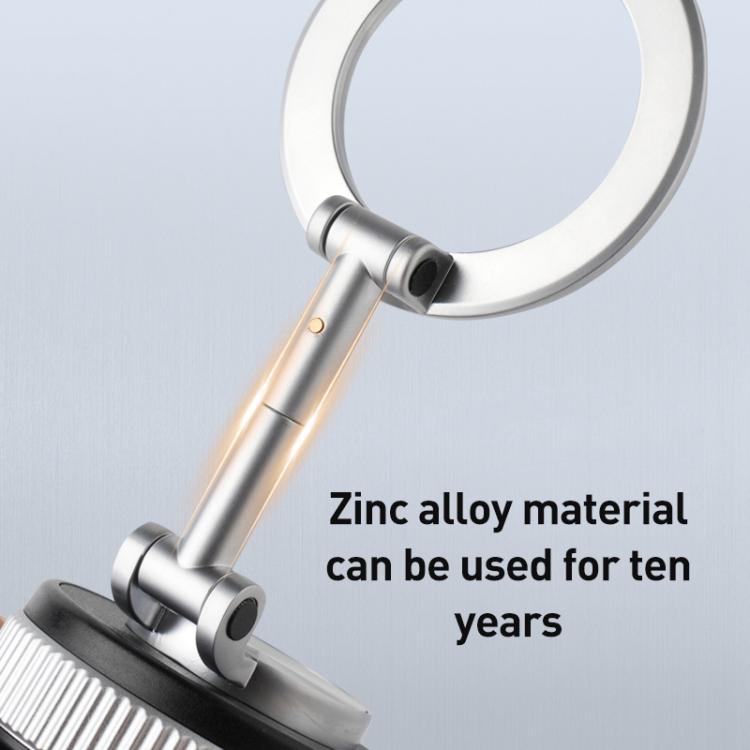 XZK104 2nd Generation Vacuum Adsorption Magnetic Folding Car Phone Holder(Silver C Type) - Universal Car Holders by buy2fix | Online Shopping UK | buy2fix