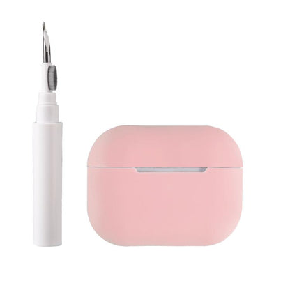 For AirPods Pro 2 Silicone Earphone Protective Case with Cleaning Pen(Pink) - For AirPods Pro 2 by buy2fix | Online Shopping UK | buy2fix