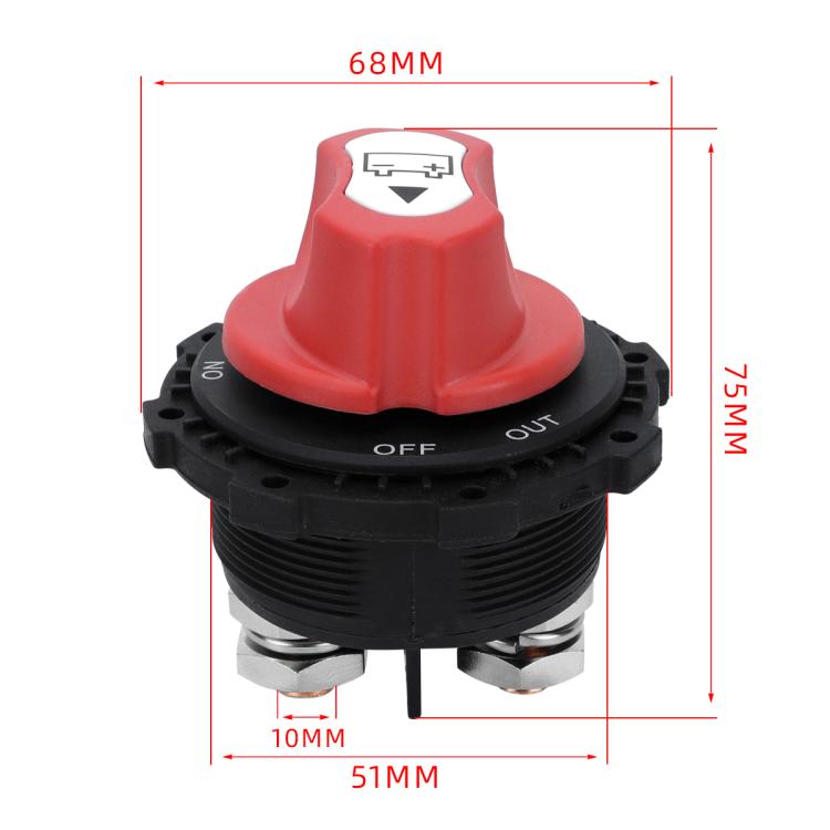 12-24V 300A Heavy-Duty DC Battery Disconnect Switch, Type:Old with OUT Handle Removable - Car Switches by buy2fix | Online Shopping UK | buy2fix