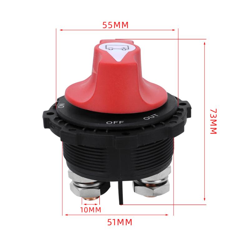 12-24V 300A Heavy-Duty DC Battery Disconnect Switch, Type:New with OUT Handle Removable - Car Switches by buy2fix | Online Shopping UK | buy2fix