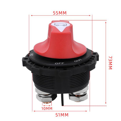 12-24V 300A Heavy-Duty DC Battery Disconnect Switch, Type:New with OUT Handle Removable - Car Switches by buy2fix | Online Shopping UK | buy2fix