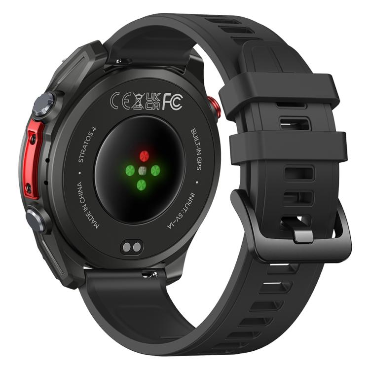 Zeblaze Stratos 4 Rugged Outdoor GPS Smart Watch 1.43 inch Screen 5 ATM & IP69K(Black) - Smart Watches by Zeblaze | Online Shopping UK | buy2fix