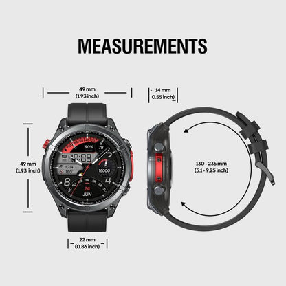 Zeblaze Stratos 4 Rugged Outdoor GPS Smart Watch 1.43 inch Screen 5 ATM & IP69K(Black) - Smart Watches by Zeblaze | Online Shopping UK | buy2fix