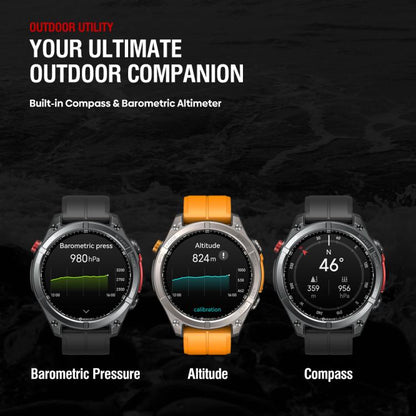 Zeblaze Stratos 4 Rugged Outdoor GPS Smart Watch 1.43 inch Screen 5 ATM & IP69K(Black) - Smart Watches by Zeblaze | Online Shopping UK | buy2fix