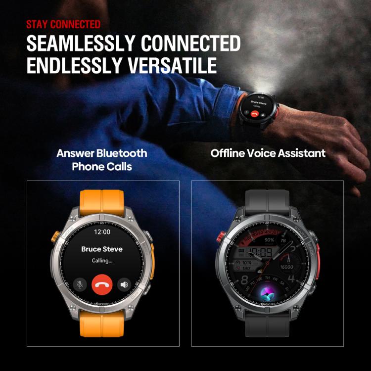 Zeblaze Stratos 4 Rugged Outdoor GPS Smart Watch 1.43 inch Screen 5 ATM & IP69K(Black) - Smart Watches by Zeblaze | Online Shopping UK | buy2fix