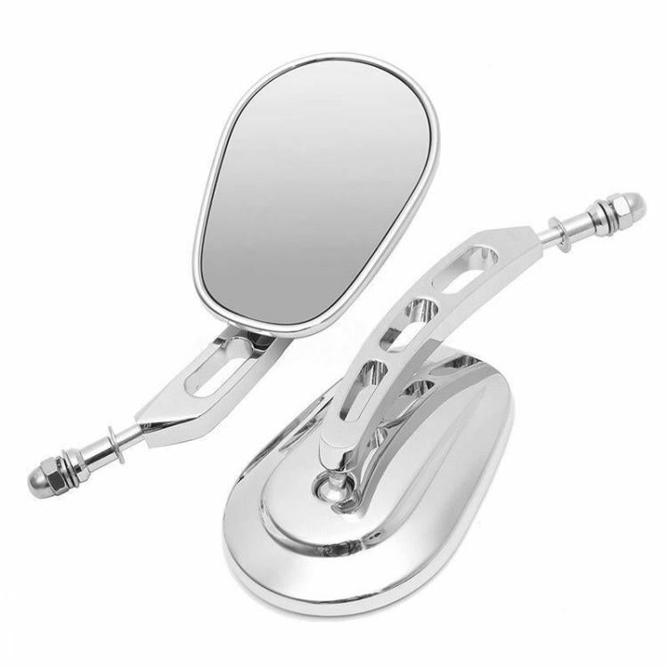 For Harley Davidson 2pcs/Set Motorcycle Modified Classic Retro Rearview Mirror Reversing Mirror(Silver Plating) - Side Mirrors by buy2fix | Online Shopping UK | buy2fix
