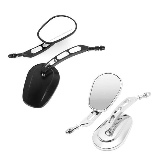 For Harley Davidson 2pcs/Set Motorcycle Modified Classic Retro Rearview Mirror Reversing Mirror(Silver Plating) - Side Mirrors by buy2fix | Online Shopping UK | buy2fix