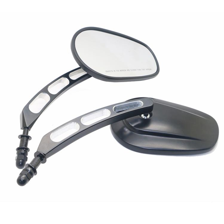 For Harley Davidson 2pcs/Set Motorcycle Modified Classic Retro Rearview Mirror Reversing Mirror(Black) - Side Mirrors by buy2fix | Online Shopping UK | buy2fix