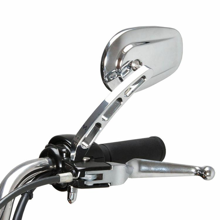 For Harley Davidson 2pcs/Set Motorcycle Modified Classic Retro Rearview Mirror Reversing Mirror(Silver Plating) - Side Mirrors by buy2fix | Online Shopping UK | buy2fix