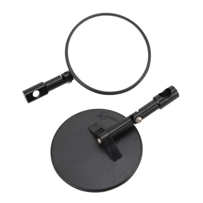 Universal ATV Round Foldable Rearview Mirror Reflective Mirror(Black) - Side Mirrors by buy2fix | Online Shopping UK | buy2fix