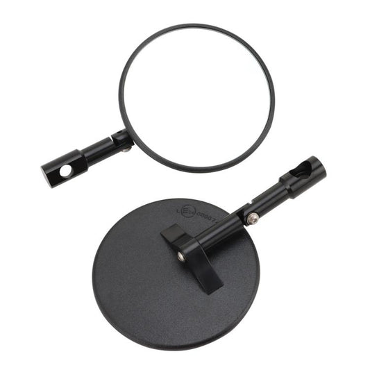 Universal ATV Round Foldable Rearview Mirror Reflective Mirror(Black) - Side Mirrors by buy2fix | Online Shopping UK | buy2fix
