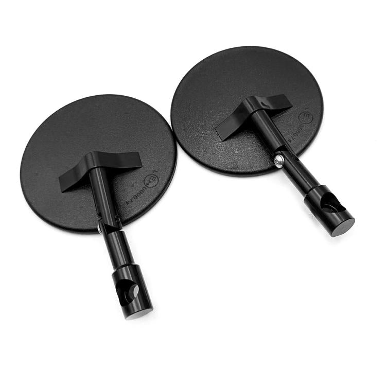 Universal ATV Round Foldable Rearview Mirror Reflective Mirror(Black) - Side Mirrors by buy2fix | Online Shopping UK | buy2fix