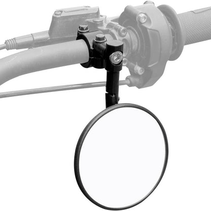 Universal ATV Round Foldable Rearview Mirror Reflective Mirror(Black) - Side Mirrors by buy2fix | Online Shopping UK | buy2fix