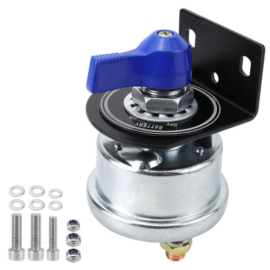 12-24V 200A High Current Battery Disconnect Switch with Bracket(Blue Handle) - Car Switches by buy2fix | Online Shopping UK | buy2fix