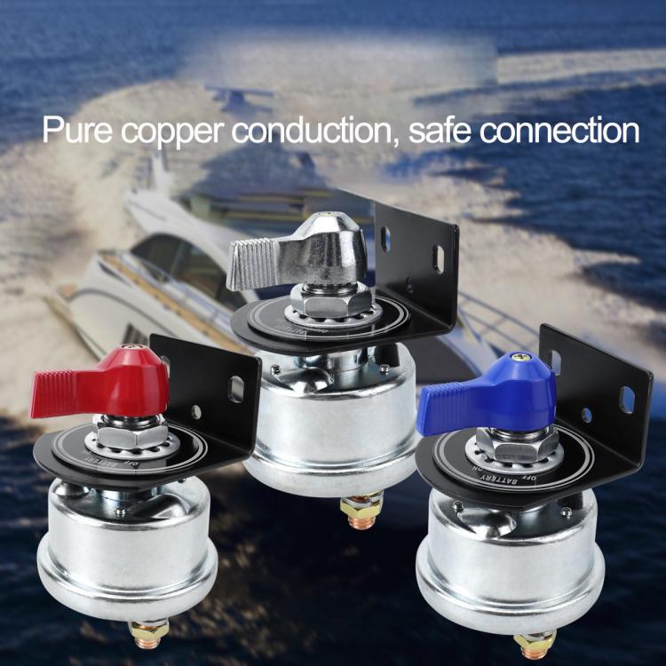 12-24V 200A High Current Battery Disconnect Switch with Bracket(Silver Handle) - Car Switches by buy2fix | Online Shopping UK | buy2fix