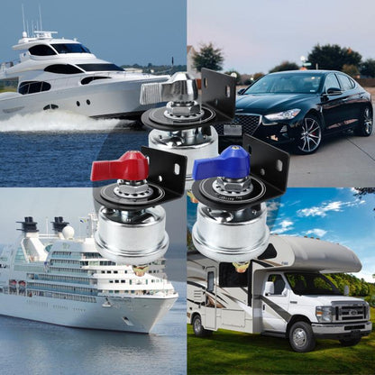 12-24V 200A High Current Battery Disconnect Switch with Bracket(Red Handle) - Car Switches by buy2fix | Online Shopping UK | buy2fix